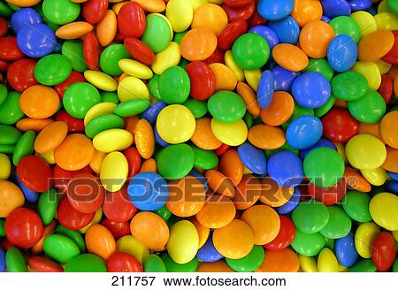 Close-up of colored candies View Large Photo Image Stock Photo - Close-up of colored candies . Fotosearch