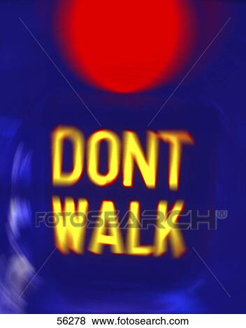 Close-up of Don't Walk signal View Large Photo Image Stock Photo - Close-up of Don't Walk signal . Fotosearch