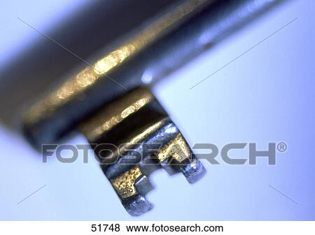 Stock Photo - Close-up of key . Fotosearch