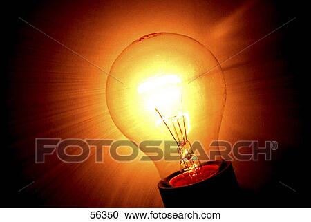 Stock Image - Close-up of light bulb . Fotosearch