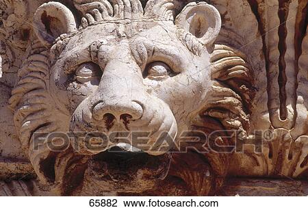 Close-up of lion's statue, Baalbek, Bekaa Valley, Lebanon View Large Photo Image Stock Image - Close-up of lion's statue, Baalbek, Bekaa Valley, Lebanon . Fotosearch