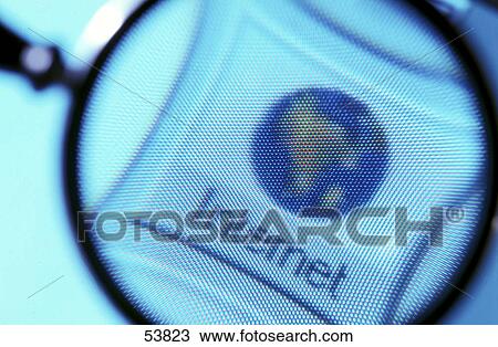 Close-up of magnifying glass on computer screen View Large Photo Image Stock Image - Close-up of magnifying glass on computer screen . Fotosearch