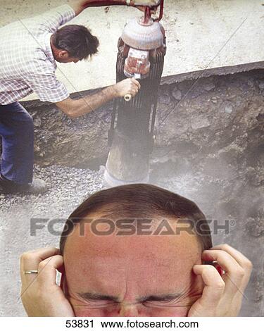 Close-up of man covering his ears with his hands View Large Photo Image Stock Image - Close-up of man covering his ears with his hands . Fotosearch