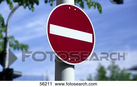Close-up of no entry sign, Germany, Europe View Large Photo Image Stock Image - Close-up of no entry sign, Germany, Europe . Fotosearch