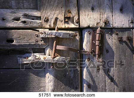 Close-up of old wooden door View Large Photo Image Stock Image - Close-up of old wooden door . Fotosearch