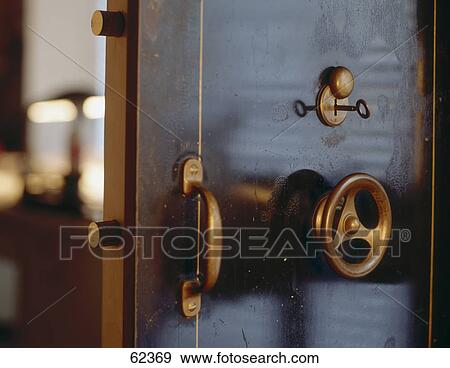 Stock Photo - Close-up of opened safe . Fotosearch