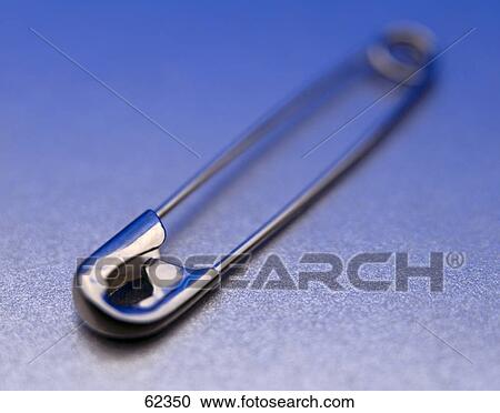 Stock Image - Close-up of safety pin . Fotosearch