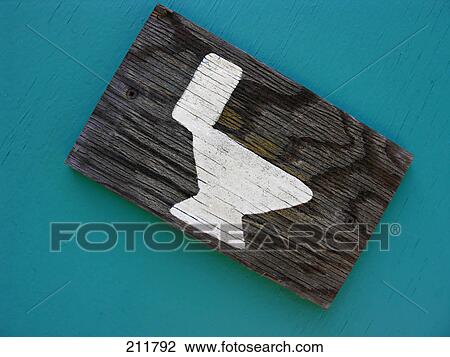 Close-up of toilet sign View Large Photo Image Stock Image - Close-up of toilet sign . Fotosearch