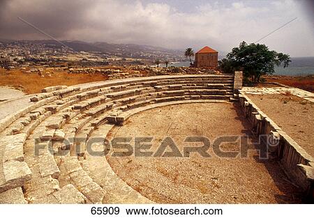 Clouds over ancient amphitheater, Byblos, Lebanon View Large Photo Image Stock Photo - Clouds over ancient amphitheater, Byblos, Lebanon . Fotosearch