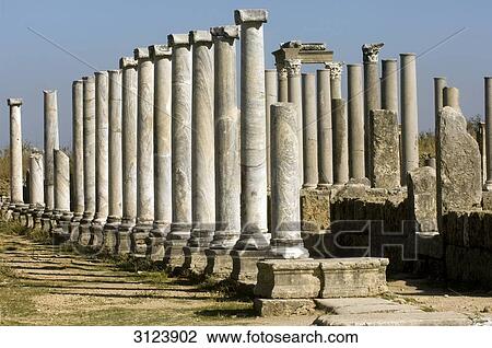 Columns at the excavation site of Perge, Turkey View Large Photo Image Stock Image - Columns at the excavation site of Perge, Turkey . Fotosearch