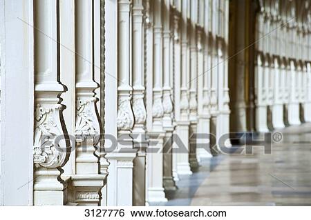 Columns in the foyer of a spa hotel, Karlovy Vary, Czech Republic View Large Photo Image Stock Photograph - Columns in the foyer of a spa hotel, Karlovy Vary, Czech Republic . Fotosearch