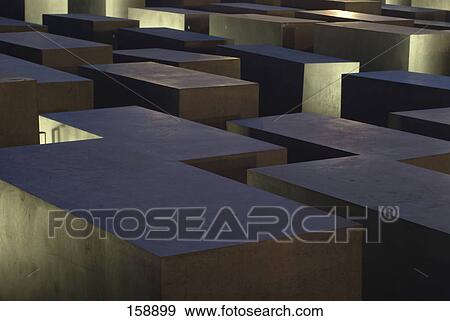 Concrete steles at memorial, Monument to the Murdered Jews of Europe, Berlin, Germany View Large Photo Image Stock Photo - Concrete steles at memorial, Monument to the Murdered Jews of Europe, Berlin, Germany . Fotosearch