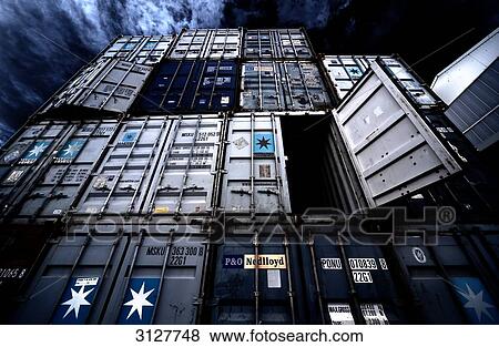 Container, Wiesbaden, Germany, low angle view View Large Photo Image Stock Photo - Container, Wiesbaden, Germany, low angle view . Fotosearch