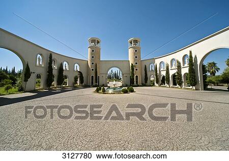 Courtyard with fountain, Antalya, Turkey View Large Photo Image Stock Image - Courtyard with fountain, Antalya, Turkey . Fotosearch