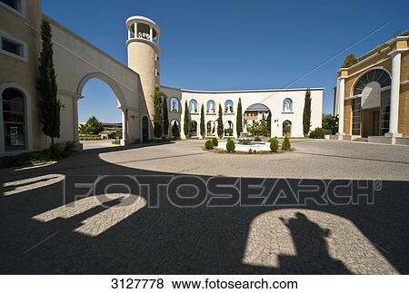 Courtyard with fountain, Antalya, Turkey View Large Photo Image Stock Photo - Courtyard with fountain, Antalya, Turkey . Fotosearch