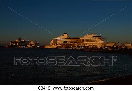 Cruise ship at harbor, Dodecanese Islands, Greece View Large Photo Image Stock Image - Cruise ship at harbor, Dodecanese Islands, Greece . Fotosearch