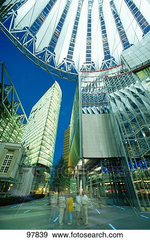 Cupola of building, Sony Center, Potsdamer Platz, Berlin, Germany View Large Photo Image Stock Photo - Cupola of building, Sony Center, Potsdamer Platz, Berlin, Germany . Fotosearch