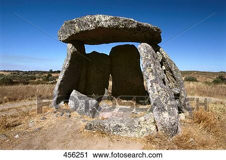 Dolmen on landscape, Alentejo, Portugal View Large Photo Image Stock Image - Dolmen on landscape, Alentejo, Portugal . Fotosearch