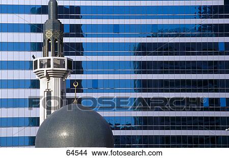 Picture - Dome of mosque, Abu Dhabi, United Arab Emirates . Fotosearch