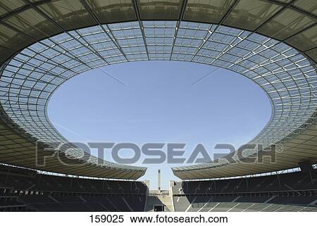 Empty soccer stadium, Olympic Stadium, Berlin, Germany View Large Photo Image Stock Photography - Empty soccer stadium, Olympic Stadium, Berlin, Germany . Fotosearch