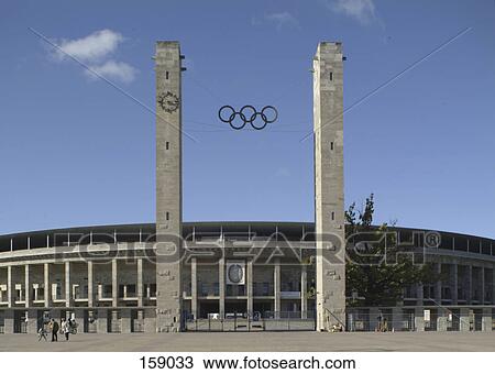 Entrance of Olympic Stadium, Berlin, Germany View Large Photo Image Stock Image - Entrance of Olympic Stadium, Berlin, Germany . Fotosearch
