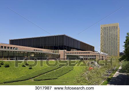 Stock Photo - European Court of Justice at the Kirchberg, Luxembourg . Fotosearch