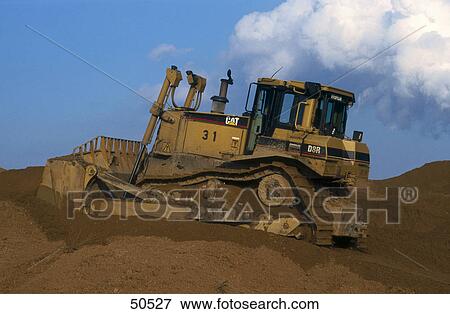 Stock Photo - Excavator at opencast mine, Garzweiler, Germany . Fotosearch