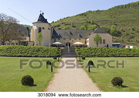 Exterior view of Machern Monastery, Bernkastel-Wehlen, Rhineland-Palatinate, Germany, vanishing point View Large Photo Image Picture - Exterior view of Machern Monastery, Bernkastel-Wehlen, Rhineland-Palatinate, Germany, vanishing point . Fotosearch
