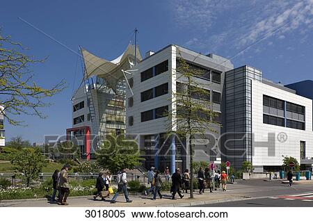Exterior view of the Centre Auchan at the Kirchberg, Luxembourg View Large Photo Image Stock Photography - Exterior view of the Centre Auchan at the Kirchberg, Luxembourg . Fotosearch