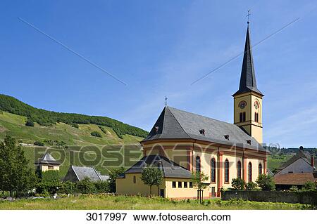 Exterior view of the Trittenheim parish church, Germany View Large Photo Image Stock Photo - Exterior view of the Trittenheim parish church, Germany . Fotosearch