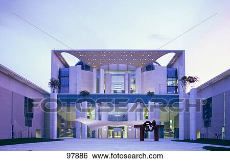 Facade of chancellor building, Berlin, Germany View Large Photo Image Stock Photograph - Facade of chancellor building, Berlin, Germany . Fotosearch