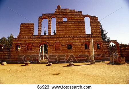 Facade of Roman ruins, Anjar, Bekaa Valley, Lebanon View Large Photo Image Stock Image - Facade of Roman ruins, Anjar, Bekaa Valley, Lebanon . Fotosearch