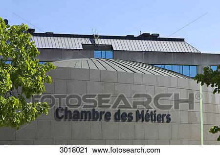Facade of the Luxembourgian Chamber of Crafts at the Kirchberg, Luxembourg  View Large Photo Image Stock Image - Facade of the Luxembourgian Chamber of Crafts at the Kirchberg, Luxembourg . Fotosearch