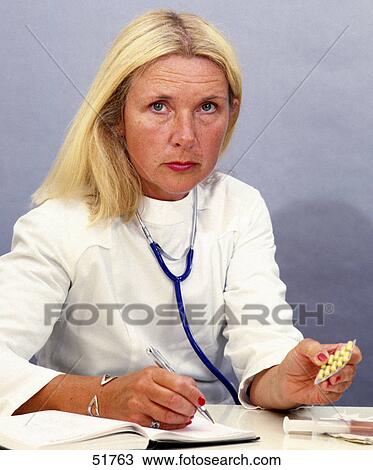 Stock Image - Female doctor . Fotosearch