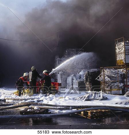 Firemen trying to tackle fire View Large Photo Image Stock Image - Firemen trying to tackle fire . Fotosearch
