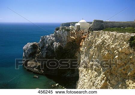 Fort on cliff at coast, Algarve, Portugal View Large Photo Image Stock Photography - Fort on cliff at coast, Algarve, Portugal . Fotosearch