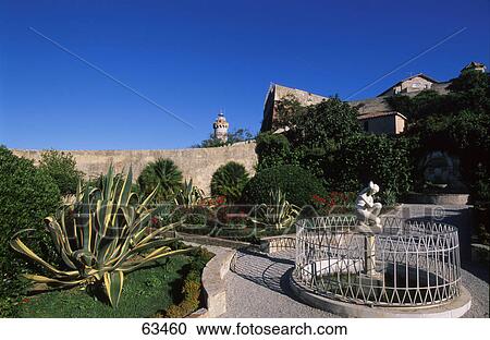 Fountain in formal garden, Elba Island, Tuscany, Italy View Large Photo Image Stock Image - Fountain in formal garden, Elba Island, Tuscany, Italy . Fotosearch