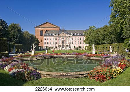Fountain in front of palace, Kurfuerstliches Palais, Trier, Germany View Large Photo Image Picture - Fountain in front of palace, Kurfuerstliches Palais, Trier, Germany . Fotosearch