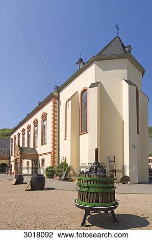 Grape press at the inner yard of Machern Monastery, Bernkastel-Wehlen, Rhineland-Palatinate, Germany View Large Photo Image Stock Image - Grape press at the inner yard of Machern Monastery, Bernkastel-Wehlen, Rhineland-Palatinate, Germany . Fotosearch