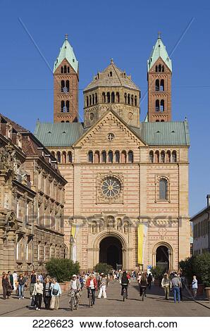 Group of people in front of church, Rhineland-Palatinate, Germany View Large Photo Image Stock Image - Group of people in front of church, Rhineland-Palatinate, Germany . Fotosearch