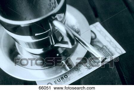 High angle view of coffee cup on saucer View Large Photo Image Stock Image - High angle view of coffee cup on saucer . Fotosearch