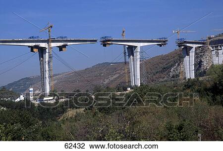 Stock Image - High angle view of construction site . Fotosearch