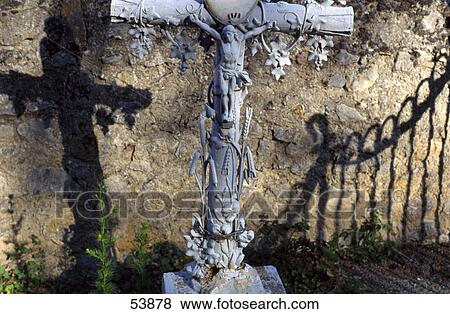 High angle view of crucifix View Large Photo Image Stock Photo - High angle view of crucifix . Fotosearch