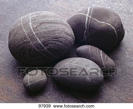 High angle view of pebbles View Large Photo Image Stock Photo - High angle view of pebbles . Fotosearch