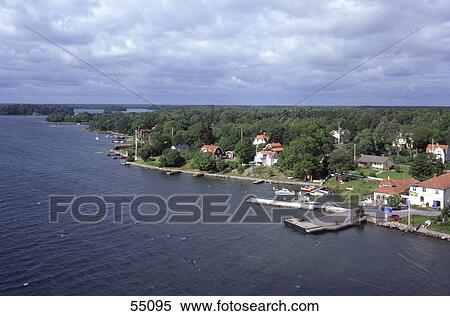 High angle view of port, Sweden View Large Photo Image Stock Photography - High angle view of port, Sweden . Fotosearch