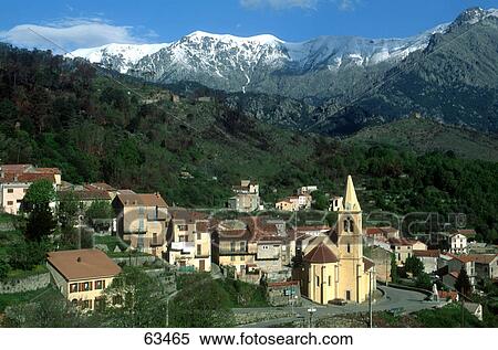 High angle view of town on hill, Porto-vecchio, Corse du Sud, Corsica, France View Large Photo Image Stock Photography - High angle view of town on hill, Porto-vecchio, Corse du Sud, Corsica, France . Fotosearch
