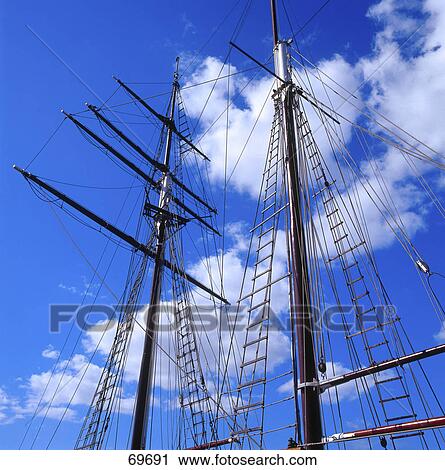 High section view of boat mast, Mecklenburg-West Pomerania, Germany View Large Photo Image Stock Image - High section view of boat mast, Mecklenburg-West Pomerania, Germany . Fotosearch