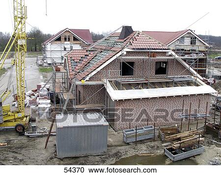 House under construction, Germany View Large Photo Image Stock Image - House under construction, Germany . Fotosearch