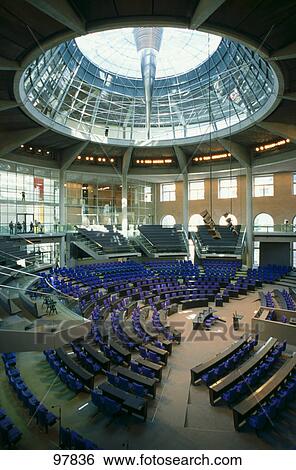 Interiors of parliament building, Reichstag, Berlin, Germany View Large Photo Image Stock Photograph - Interiors of parliament building, Reichstag, Berlin, Germany . Fotosearch