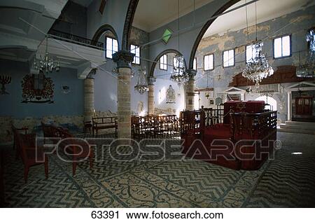 Interiors of synagogue, Greece View Large Photo Image Stock Image - Interiors of synagogue, Greece . Fotosearch